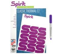 Spirit Tattoo Transfer Paper Bundle - 100 fogli A4 Spirit Classic Purple Thermal Copier Hectograph Paper (21,6 x 27,9 cm) con Viscot Sterile Surgical Skin Marker incluso