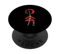 Spiriti giapponesi Guerriero Spada Samurai Retro Giappone Art Anime PopSockets PopGrip Adesivo