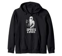 Spiriti & Spiriti Divertente Whisky Bere Fantasma Spettrale Felpa con Cappuccio