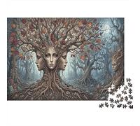 Spirito alberoPuzzle Premium Antistress 1000 Pezzi Relax Mentale Foresta Mistica Cartone Qualità Adulti, Intrattenimento Familiare, Regalo Amatori 70x50cm/1000pcs