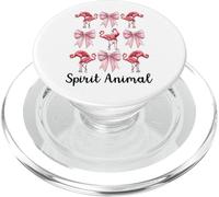 Spirito Animale Fenicottero Ragazza Mamma Rosa Coquette Bow PopSockets PopGrip per MagSafe
