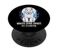 Spirito della lince bianca iberica PopSockets PopGrip Adesivo