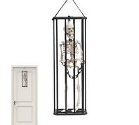 Spirito inquietante nel prigioniero | Ornamenti dei fantasmi di Halloween | Decorazione della gabbia catturata, sostegno del sensore di movimento stagionale, gag divertente per soggiorno sa