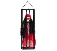 Spirito inquietante nel prigioniero | Ornamenti dei fantasmi di Halloween | Decorazione della gabbia catturata, sostegno del sensore di movimento stagionale, gag divertente per soggiorno sa