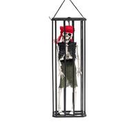 Spirito inquietante nel prigioniero | Ornamenti dei fantasmi di Halloween | Decorazione della gabbia catturata, sostegno del sensore di movimento stagionale, gag divertente per soggiorno sa