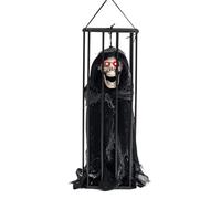Spirito inquietante nel prigioniero | Ornamenti dei fantasmi di Halloween | Decorazione della gabbia catturata, sostegno del sensore di movimento stagionale, gag divertente per soggiorno sa