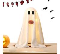 Spirito Leggero | Spirito Inquietante Da 12 Pollici Per La Decorazione Di Halloween - Corazione Di Camoscio Stagionale In Tessuto Con Effetto Leggero A LED Per La Decorazione Della Tavola Atmosferica
