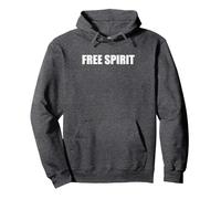 Spirito Libero Felpa con Cappuccio, Unisex per Adulti, Grigio Scuro, M