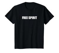 Spirito Libero Maglietta, Bambini, Nero, 3 Anni