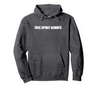 Spirito Libero Sempre Felpa con Cappuccio, Unisex per Adulti, Grigio Scuro, M