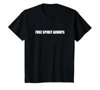 Spirito Libero Sempre Maglietta, Bambini, Nero, 6 Anni