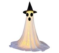 Spirito luminoso: spettrale figura a LED festa con telecomando, decorazione di illuminazione mistica, illuminazione fissa strana | Serry figura infestata con aspetto creativo per terrazza
