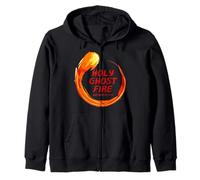 Spirito Santo Fuoco Spirito Riempito Luminoso Colorato Felpa con Cappuccio