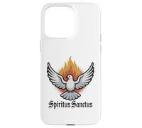 Spirito Santo & Pentecoste Colomba Cattolica Latina Messa Custodia per iPhone 15 Pro Max