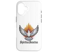 Spirito Santo & Pentecoste Colomba Cattolica Latina Messa Custodia per iPhone 16