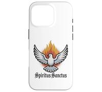 Spirito Santo & Pentecoste Colomba Cattolica Latina Messa Custodia per iPhone 16 Pro