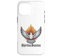 Spirito Santo & Pentecoste Colomba Cattolica Latina Messa Custodia per iPhone 16 Pro Max
