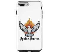 Spirito Santo & Pentecoste Colomba Cattolica Latina Messa Custodia per iPhone 7 Plus/8 Plus