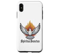 Spirito Santo & Pentecoste Colomba Cattolica Latina Messa Custodia per iPhone XS Max