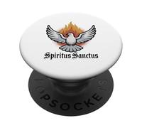 Spirito Santo & Pentecoste Colomba Cattolica Latina Messa PopSockets PopGrip Adesivo