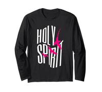 Spirito Santo Vintage Religioso Cristiano Dio Fede Streetwear Maglia a Manica