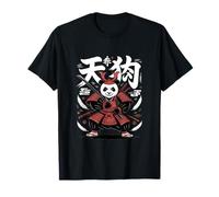 Spirito Tengu Panda Samurai Guerriero Asia Maglietta