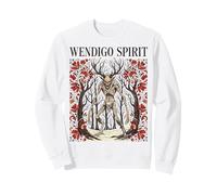 Spirito Wendigo Criptide Horror Folklore Foresta Felpa