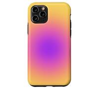 Spiritual Aura Gradient Purple Pink Golden Yellow Custodia per iPhone 11 Pro