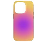Spiritual Aura Gradient Purple Pink Golden Yellow Custodia per iPhone 14 Pro