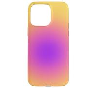 Spiritual Aura Gradient Purple Pink Golden Yellow Custodia per iPhone 15 Pro Max