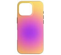 Spiritual Aura Gradient Purple Pink Golden Yellow Custodia per iPhone 16 Pro