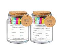 Spiritual Comfort - Verses Prayer Bottle | Creative Emotional Scripture Jars with Robust Lid & Vivid Finish Matte Texture for Baptism, Home and Professional Christmas Easter Jar Activity