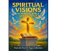 Spiritual Visions: Symbolic Bible Art & Verses: A Faith-Inspired Adult Coloring Book Featuring Bible Verses