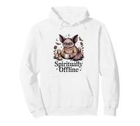 Spiritualmente Offline Accogliente Pipistrello caffè Felpa con Cappuccio