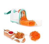 Spirizzatore vegetale a 5 pale pieghevole pasta vegetariana e spaghetti a spirale cucciolo di zucchine Cucina senza sforzo(Blauw)