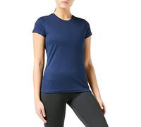 Spiro ad Asciugatura Rapida, da Donna Super Morbido a Maniche Corte Maglietta, Donna, Quick Dry Super Soft Short Sleeve, Navy, L