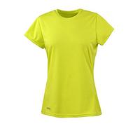Spiro ad Asciugatura Rapida, da Donna Super Morbido a Maniche Corte Maglietta, Donna, Quick Dry Super Soft Short Sleeve, Lime, L