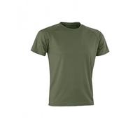 Spiro Maglietta a Maniche Corte Aircool - Uomo (M) (Verde Militare)