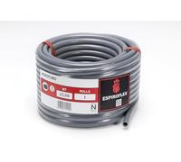 SPIROFLEX - Idrotubo flessibile PVC con spirale rinforzata, grigio | rotolo 25 m | tubo per piscina, irrigazione, scarico e aria condizionata (16, 20, 25, 32 e 40 mm) (16 mm)