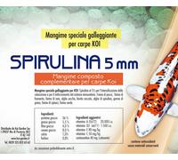 Spirulina 5 mm - 10 kg Mangime per Koi e pesci da laghetto