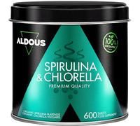 Spirulina e Clorella Bio 1800mg - 600 Compresse (+3 Mesi)