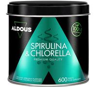 Spirulina e Clorella Bio 1800mg - 600 Compresse - Alga Spirulina + Alga C Single