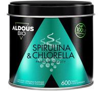 Spirulina e Clorella Bio 1800mg 600 Compresse Alga Spirulina Alga Clorella Detox