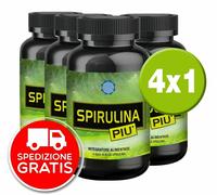 SPIRULINA PIU integratore PLUS concentrato. OFFERTA 4 CONFEZIONI Maxi Fit alga
