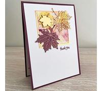 SpirWoRchlan - Fustelle in metallo con foglie d'acero, per fai da te, scrapbooking, biglietti di carta, album fotografici, decorazioni artistiche, goffratura, stencil