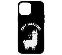 Spit Happens - Gioco di parole con lama e scritta in inglese "Spit Happens", motivo: agricolt Custodia per iPhone 12 Pro Max