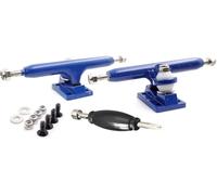 SPITBOARDS 32 mm Fingerboard Pro Trucks by Real Lock Nuts, asse singolo, Kingpins, boccole O-Ring in gomma uretano, gancio ottimizzato, larghezza 32 mm per accordatura e assemblaggio tastiera (blu