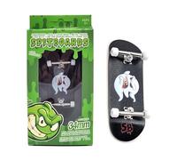 SPITBOARDS 34 mm x 96 mm Fingerboard Set-Up Completo | Deck in Legno Vero | Trucks Con Dadi di Bloccaggio e Boccole Pro | Ruote in Poliuretano Con Cuscinetti | Ghost 'Charly'
