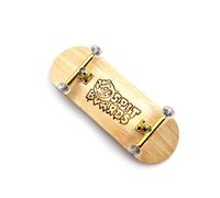 SPITBOARDS Fingerboard completo in legno da 34 mm (pre-assemblato, 5 strati), camion professionali, ruote con cuscinetti CNC, striscia di presa in schiuma