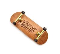 SPITBOARDS Fingerboard completo in legno da 34 mm (pre-assemblato, 5 strati), camion professionali, ruote con cuscinetti CNC, striscia di presa in schiuma